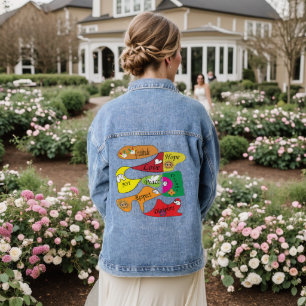 Frieden, Freude und Liebe Jeansjacke
