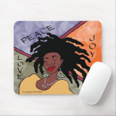 Frieden, Freude und Liebe Mousepad (Mit Mouse)