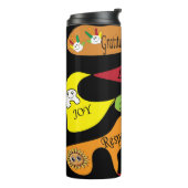 Frieden, Freude und Liebe Thermosbecher (Nach links gedreht)