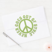 Frieden - Frieden geht nie aus dem Stil Runder Aufkleber (Umschlag)