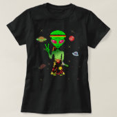 Frieden Friedenspsychedelie Hippie Space Alien Ger T-Shirt (Design vorne)
