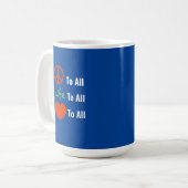"Frieden für alle" Kaffeetasse (Vorderseite Links)