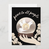 Frieden für alle Menschen Christliche Krippe Schne Postkarte (Vorne/Hinten)