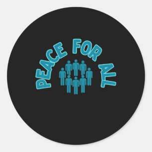 Frieden für alle Sticker Peace Sticker One World