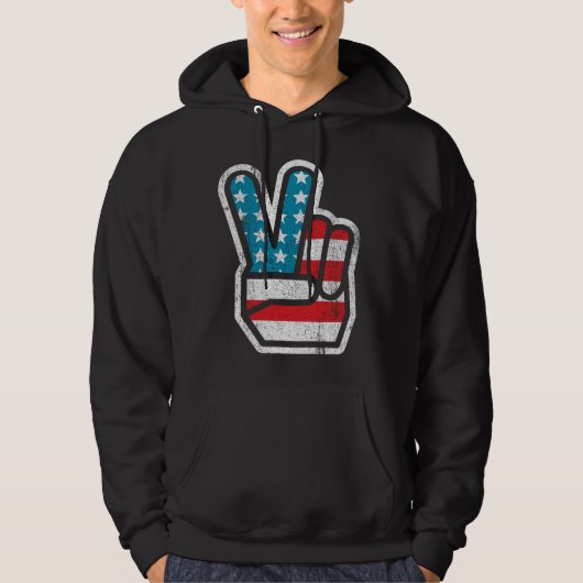 Frieden für Amerika-Shirt Hoodie (Vorderseite)