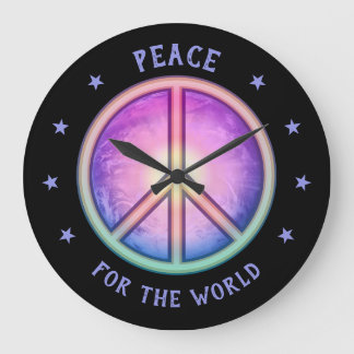 Frieden für die ☮ große wanduhr
