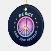 Frieden für die ☮ keramik ornament (Links)