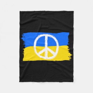 Frieden für die Ukraine 1 Fleecedecke