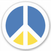 Frieden für die Ukraine Aufkleber (Vorderseite)