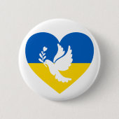 Frieden für die Ukraine Button (Vorderseite)