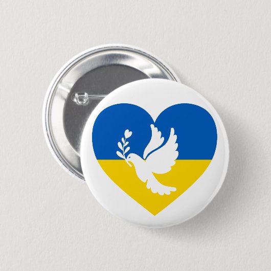 Frieden für die Ukraine Button (Vorne & Hinten)