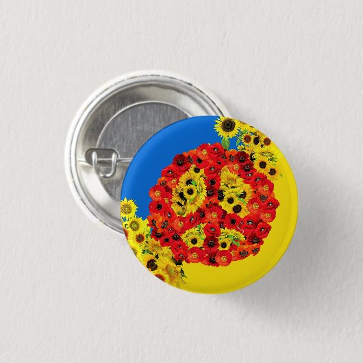 FRIEDEN FÜR DIE UKRAINE! BUTTON (Vorne & Hinten)