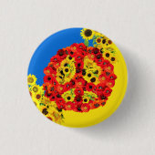 FRIEDEN FÜR DIE UKRAINE! BUTTON (Vorderseite)