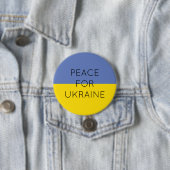 Frieden für die Ukraine Einfache minimale ukrainis Button (Beispiel)