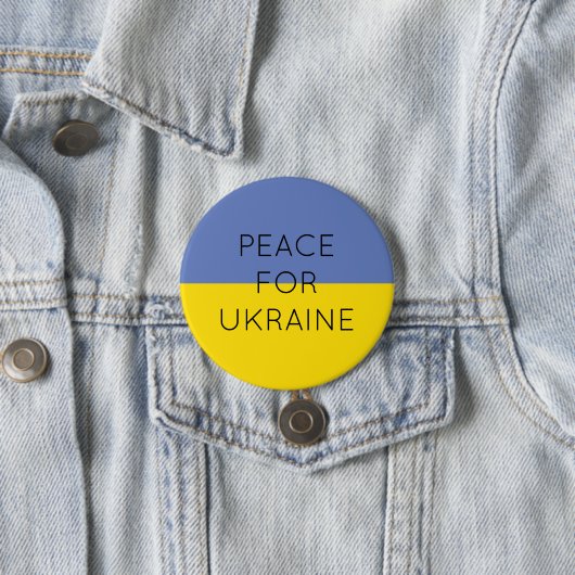 Frieden für die Ukraine Einfache minimale ukrainis Button (Beispiel)