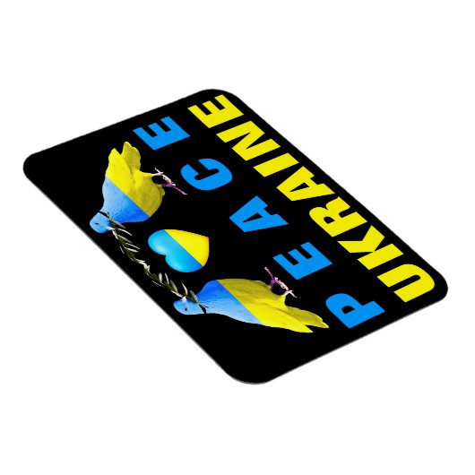 Frieden für die Ukraine - Freiheit - Frieden Taube Magnet (Rechte Seite)