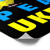 Frieden für die Ukraine - Freiheit - Frieden Taube Poster (Ecke)