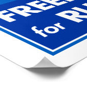 Frieden für die Ukraine Freiheit für Russland Poster (Ecke)