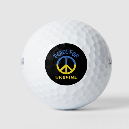 Frieden für die Ukraine Golfball (Vorderseite)