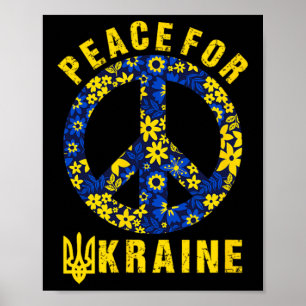 Frieden für die Ukraine Ich stehe hinter der Ukrai Poster