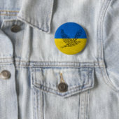 Frieden für die Ukraine. Ich stehe mit der Ukraine Button (Beispiel)