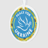 FRIEDEN FÜR DIE UKRAINE ORNAMENT (Vorderseite)