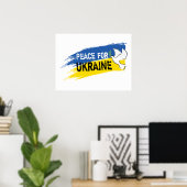 Frieden für die Ukraine Poster (Heimbüro)