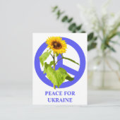 Frieden für die Ukraine Postkarte (Stehend Vorderseite)