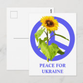 Frieden für die Ukraine Postkarte (Vorne/Hinten)