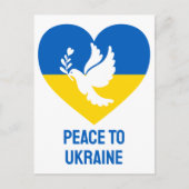 Frieden für die Ukraine Postkarte (Vorderseite)