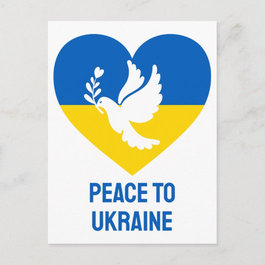 Frieden für die Ukraine Postkarte (Vorderseite)