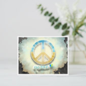 Frieden für die Ukraine Postkarte (Stehend Vorderseite)