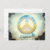 Frieden für die Ukraine Postkarte (Vorne/Hinten)