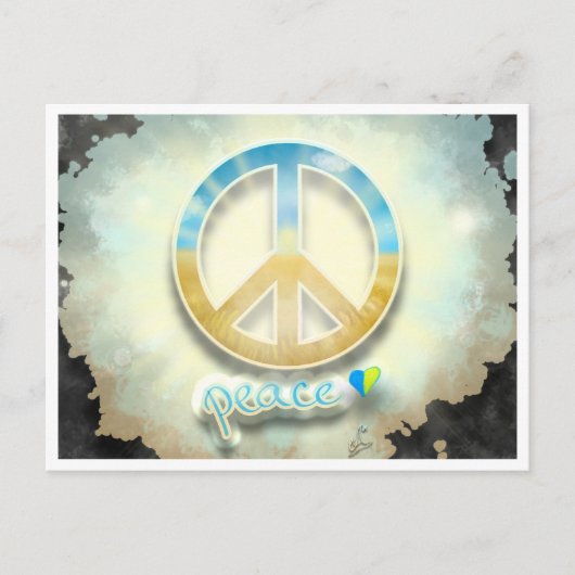 Frieden für die Ukraine Postkarte (Vorderseite)