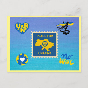 Frieden für die Ukraine Postkarte