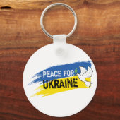 Frieden für die Ukraine Schlüsselanhänger (Vorderseite)