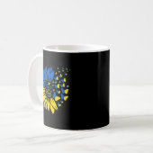 Frieden für die Ukraine Sonnenblume Ukrainischer S Kaffeetasse (Vorderseite Links)