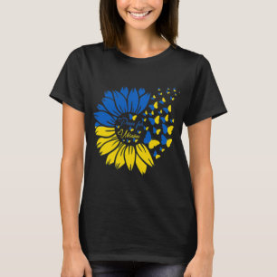 Frieden für die Ukraine Sonnenblume Ukrainischer S T-Shirt