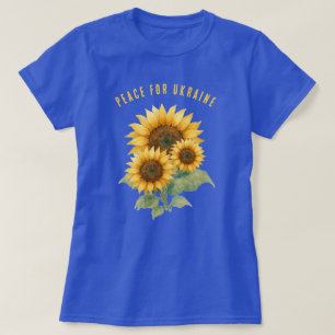 Frieden für die Ukraine. Sonnenblumen Symbol des F T-Shirt