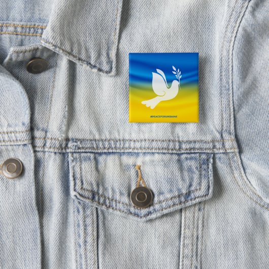 Frieden für die Ukraine Square Button (Beispiel)