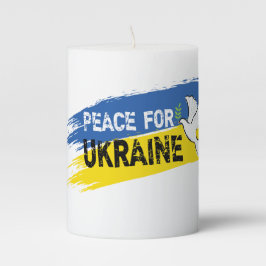 Frieden für die Ukraine Stumpenkerze
