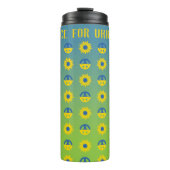 Frieden für die Ukraine - Symbol des Friedens und Thermosbecher (Vorderseite)