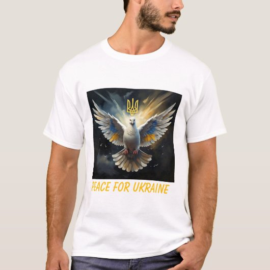 Frieden für die Ukraine - T - Shirt der Vereinten  (Vorderseite)