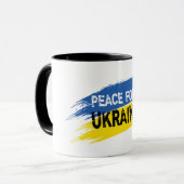 Frieden für die Ukraine Tasse (Vorderseite Links)