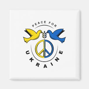 Frieden Für Die Ukraine Taube Ukraine-Flagge Ich S Magnet