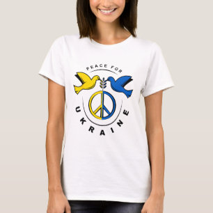 Frieden Für Die Ukraine Taube Ukraine-Flagge Ich S T-Shirt