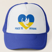 Frieden für die Ukraine Truckerkappe (Vorderseite)