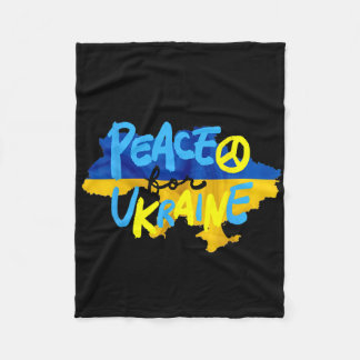 Frieden Für Die Ukraine Ukraine Schützen Ukraine U Fleecedecke