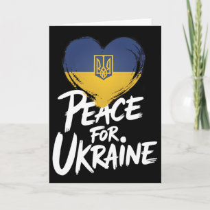 Frieden Für Die Ukraine Ukrainische Flagge Herzsym Karte