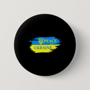 Frieden für die Ukraine Ukrainische Flagge Ukraine Button